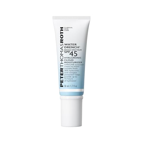 Peter Thomas Roth | Water Drench® Broad Spectrum SPF 45 Hyaluronic Cloud Moisturizer | SPF Moisturizer For Face, Lightweight Sunscreen For Face