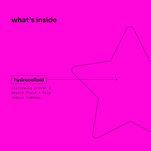 Starface Party Pack BIG PACK Hydro-Stars, Colorful Hydrocolloid Pimple Patches, Absorb Fluid and Reduce Redness, Cute Star Shape (96 Count)