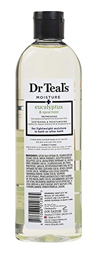 Dr. Teals Bath & Body Oil Variety Gift Set (2 Pack, 8.8oz Ea.) - Soothing Lavender & Rejuvenating Eucalyptus & Spearmint - Essential Oils Hydrate Skin & Alleviates Daily Stress