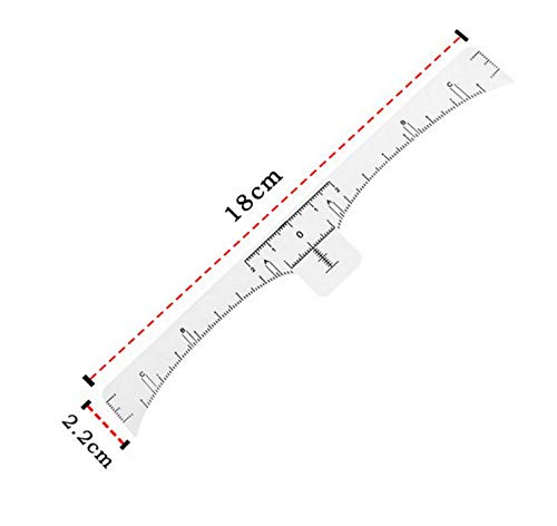 Eyebrow Ruler,130Pcs Disposable Eyebrow Ruler Sticker, Adhesive Eyebrow Microblading Ruler Guide For makeup tool