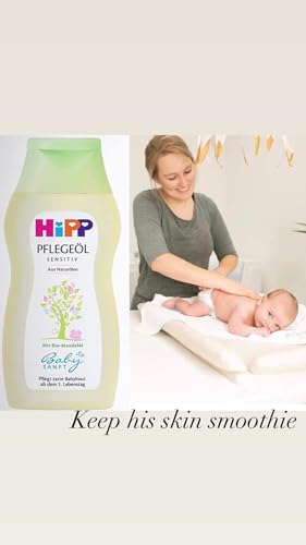 Hipp Baby Body Oil with Organic Almond Oil - 200 ml - German -