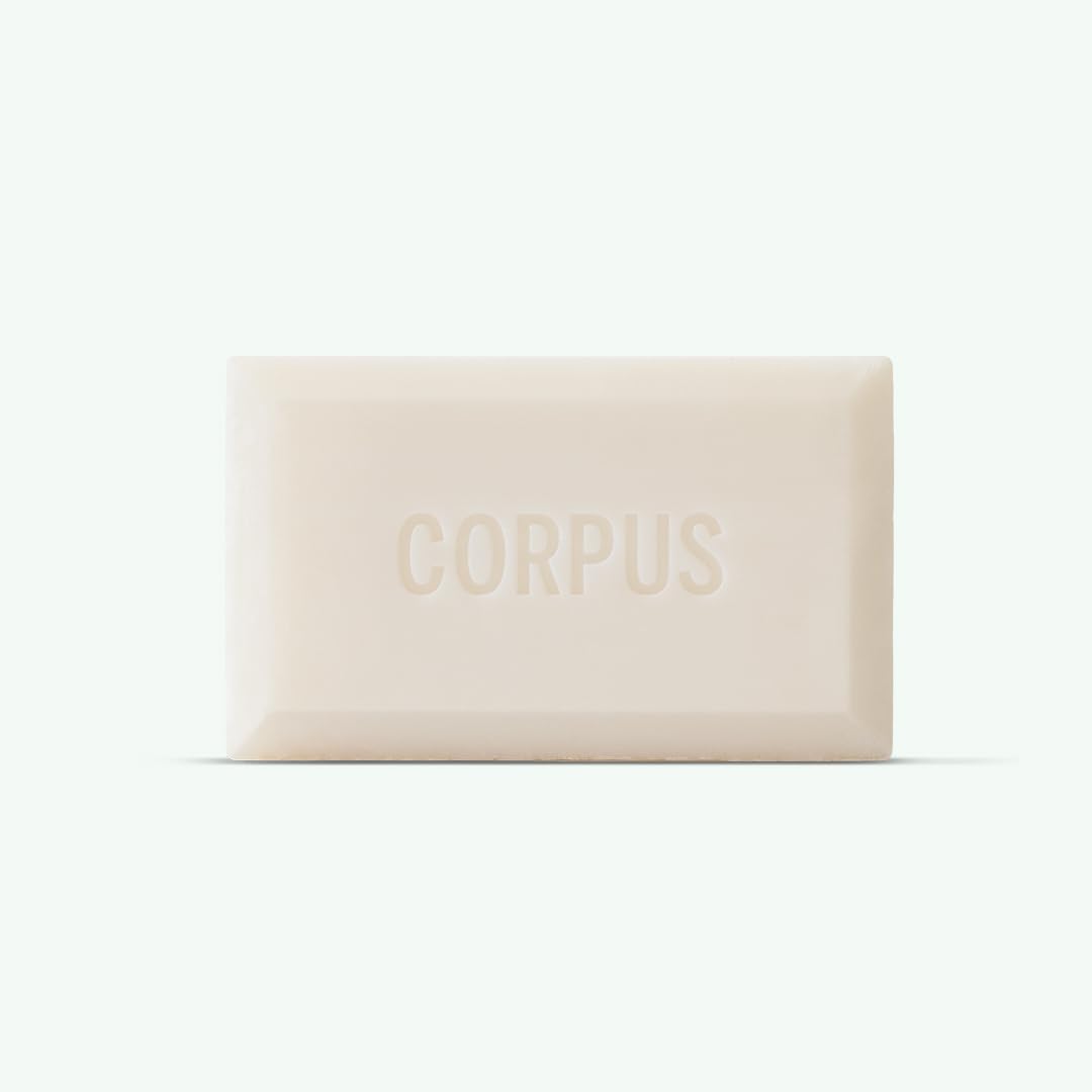 Corpus - Nº Green Natural Cleansing Bar | Coconut-Based Triple-Milled Luxury Sustainable Soap with Vegan Squalane & Marula Oil | Sulfate-Free, No Synthetic Fragrance, Palm Oil or Parabens (170g / 6oz)