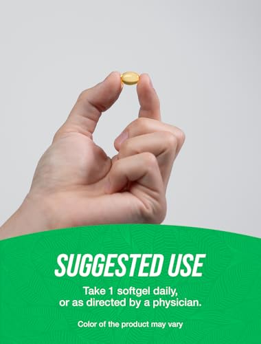 BulkSupplements.com Omega-3 Softgels - from Algal Oil, Algae Oil Omega 3 Supplement - 400mg of Omega-3, Gluten Free, 1 Softgel per Serving, 180 Count (Pack of 1)