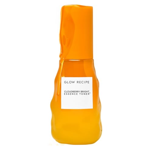 Glow Recipe Cloudberry Brightening Toner + Essence Skincare - CoQ10 Face Toner to Strengthen Skin Barrier + Hydrating Rice Water, Vitamin C, E & 5% Glycerin to Soften & Even Skin Tone - Travel (30 ml)