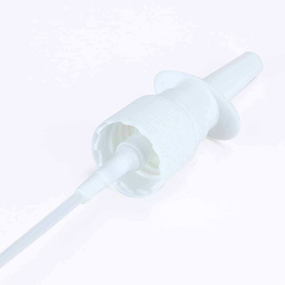 QUUPY 6Pcs 10ml/0.34oz Empty Clear Glass Nasal Spray Bottle with Fine Mist Sprayers Container for Makeup Water Perfumes Essential Oils Saline