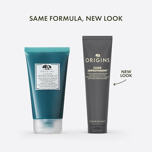Origins Clear Improvement Detoxifying Cleanser to Clear Pores | Visibly Minimizes Pores | With Bamboo Charcoal & Salicylic Acid, 5 Fl Oz