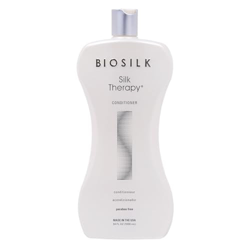 BioSilk Silk Therapy Conditioner, Moisturizes & Conditions Hair For Incredible Shine, Sulfate, Paraben, & Cruelty-Free, 34 Oz