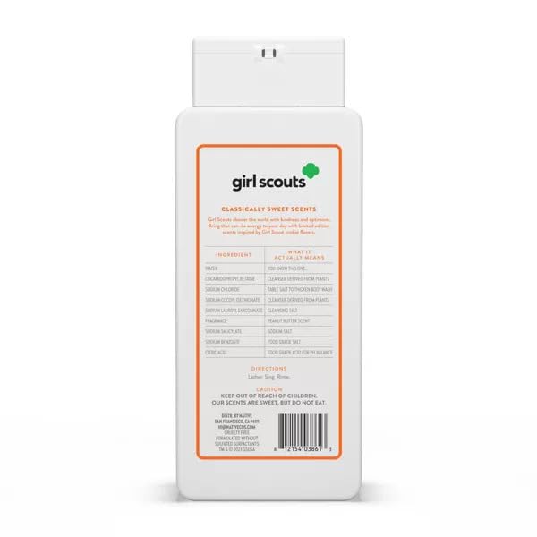 Native - Limited Edition Girl Scouts Cookies, Peanut Butter Body Wash, 18 oz