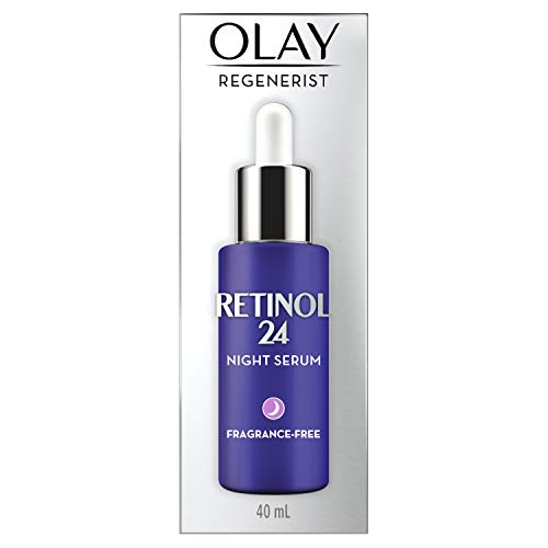 Olay Retinol 24 MAX Night Smoothing Serum, Fragrance – Free, 1.3 Oz
