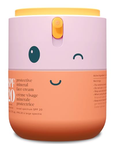 Evereden Kids Face Cream, 1.7 oz. | Fragrance-Free and Kids Face Lotion with SPF 20 | Clean and Non-Toxic Kids Face Moisturizer | Multi-Vitamin Skin Care for Kids | FSA Eligible