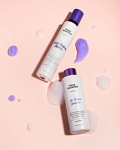 FOUR REASONS Purple Shampoo - Eliminates Brassy Tones in Blonde, Platinum, Gray Hair - Vegan & Cruelty-Free Toner - 10.15 fl oz