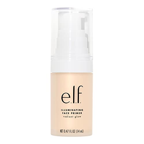 e.l.f. Illuminating Face Primer, Silky Face Makeup Primer For Long-Lasting Makeup & Luminous Glow, Fills In Fine Lines, Vegan & Cruelty-free