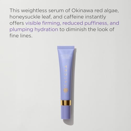 Tatcha Luminous Deep Hydration Firming Eye Serum | Caffeinated Instant Hydrating Eye Serum for Fine Lines and Puffiness, 15 ml | 0.5 oz