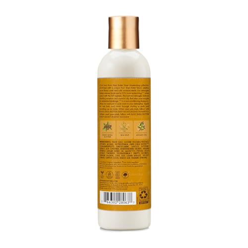 SheaMoisture Raw Shea Butter Deep Moisturizing Detangler for Dry, Damaged Hair, Hair Styling Product Formulated with Sea Kelp and Argan Oil 8 oz