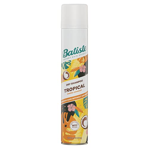Batiste Dry Shampoo Tropical, Coconut & Floral Fragrance, No Rinse Spray 350ml (11.8 oz.) - 2 Pack