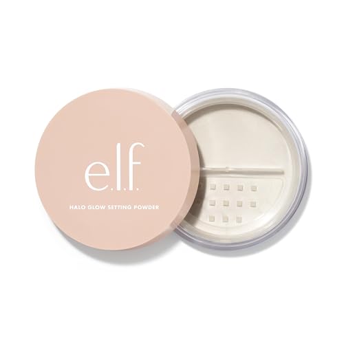 e.l.f. Halo Glow Soft Focus Setting Powder, Silky Setting Powder For Creating Soft Glow Without Shine, Smooths Pores & Lines, Light