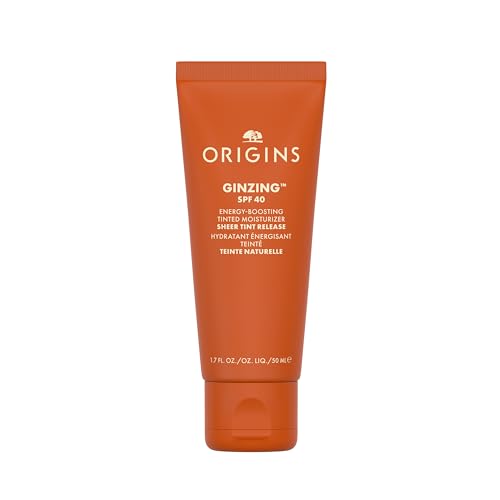 Origins GinZing Energy-Boosting Tinted Moisturizer with SPF 40 | Hydrates & Perfects | With Caffeine from Coffee Beans, 1.7 Fl Oz