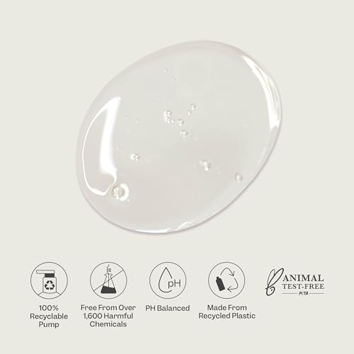 RENPURE Plant-Based Rose Hydrating Shampoo for Dry Hair - Sulfate-Free, Paraben-Free, Cruelty-Free & Color-Safe - Naturally Moisturizing & Refreshing for Women