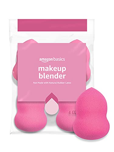 Amazon Basics Large Makeup Blender, 4-Pack (Previously Solimo)