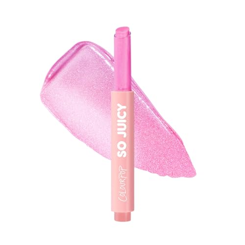 ColourPop So Juicy Plumping Lip Gloss Balm - Hydrating Lip Gloss & Balm with Peptides & Pearl Finish - Non-Sticky Formula - Visibly Plumps Lips & Delivers Buildable Color - Cyberstar (0.07 oz)