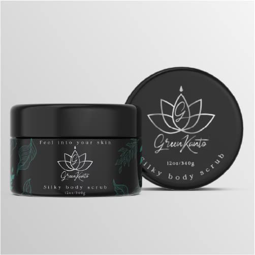 Greenkanto Colombian Coffee Body Scrub with organic Almond Oil Reduce Cellulite, Hydrates and Rejuvenates the skin