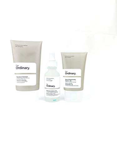 The Ordinary The Daily Set, Daily Skincare Routine with Squalane Cleanser, Hyaluronic Acid 2% + B5, and Natural Moisturizing Factors + HA