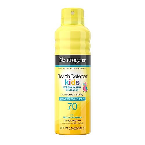 Neutrogena Beach Defense Kids Sunscreen Spray Broad Spectrum SPF 70, 6.5 Oz