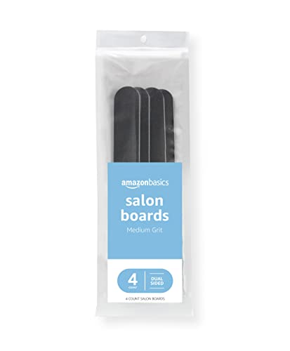 Amazon Basics Salon Boards 4-Pack, Black
