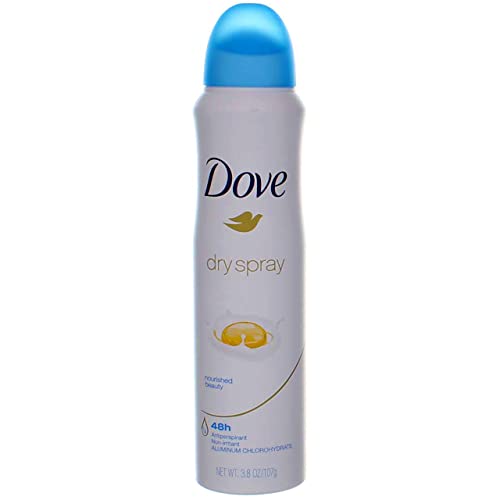 Dove Dry Spray Antiperspirant, Nourished Beauty 3.80 oz (Pack of 3)