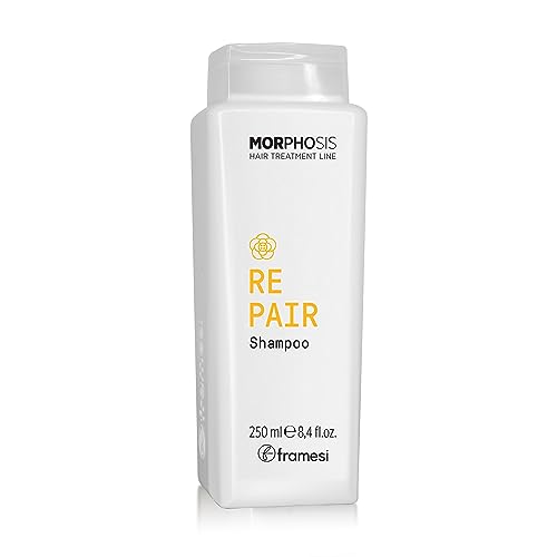 FRAMESI Morphosis Repair Shampoo 8.4 fl oz, Moisturizes and Strengthens Hair, Natural Ingredients, Color Safe