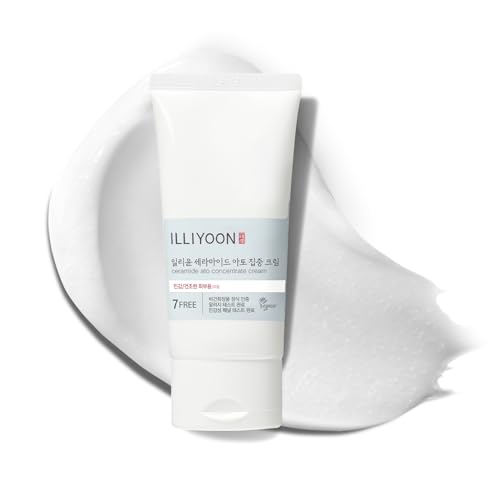 Illiyoon Ceramide Ato Concentrate Cream | Moisturizer for Dry & Sensitive Skin, 100hr Lasting Hydration, For Face & Body, Gentle for Infants, Moisture Barrier Repair, Vegan Certified, 2.45 fl.oz.