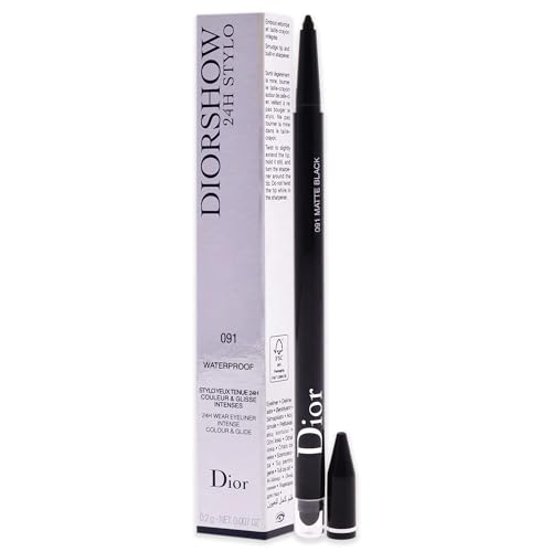 Christian Dior Diorshow 24H Stylo Waterproof Eyeliner - 091 Matte Black Women 0.01 oz