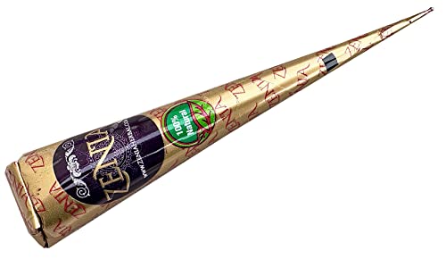 Zenia 6 Pack 100% Natural Ready to Use Henna Paste Hair Color Hair Dye Cones Reddish Brown Color