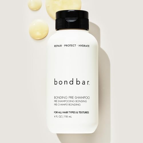 Bondbar PreShampoo Repair Treatment for Damaged Hair, Reduces Breakage & Frizz, Moisturizes & Adds Shine, Strengthens All Hair Types & Textures, Vegan, CrueltyFree, 4 Fl. Oz.