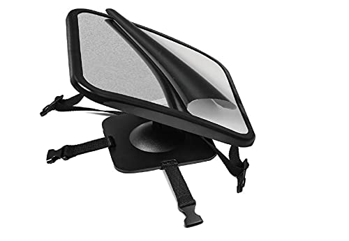ZogeeZ XL Baby Car Mirror, Safety Car Seat Mirror for Rear Facing Infant with Wide Crystal Clear View, Fits on Headrest Shatterproof, Fully Assembled