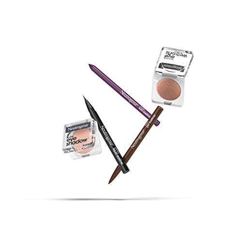 Neutrogena Intense Gel Eyeliner with Antioxidant Vitamin E, Smudge- & Water-Resistant Eyeliner Makeup for Precision Application, Dark Brown, 0.004 oz