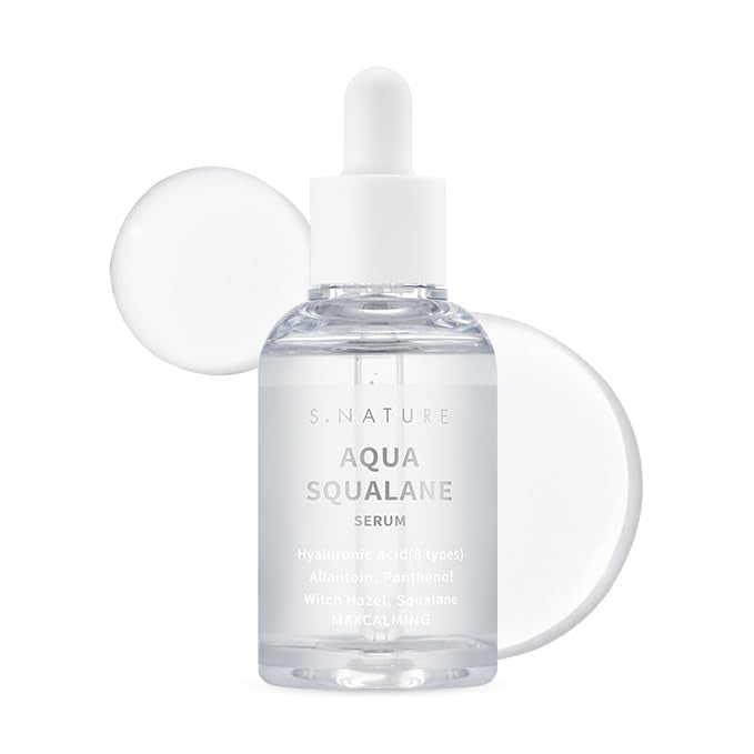 S.NATURE AQUA SQUALANE SERUM 50ml | Soothing, Inner moisture, Claming, Pore care, Sebum control | 1.69Fl Oz
