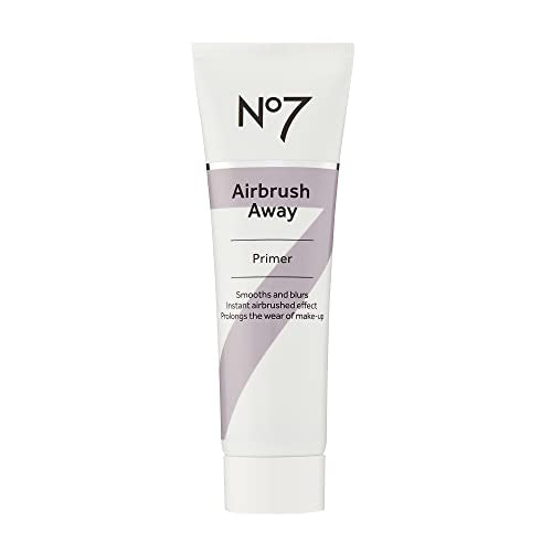 No7 Airbrush Away Face Primer - Hydrating Makeup Primer with Hyaluronic Acid - Helps to Smooth the Appearance of Fine Lines & Wrinkles for Seamless Makeup Application (30ml)