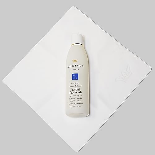 Gunilla Facial Cloth Super Shammy Professional, Ultra Soft, Gentle Face Cleansing, Makeup Removal, All Skin Types, Reusable, Ideal for Adults & Infants & Sensitive Skin - 9 x 9 Inches