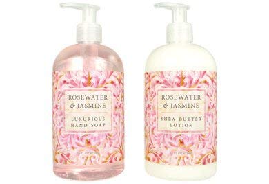 Greenwich Bay Trading Hand Soap & Hand and Body Lotion, 16 Ounce, 2 pack Bundle Set (Rosewater Jasmine)