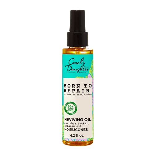 Carol's Daughter Born To Repair Reviving Hair Oil for Dry Damaged Hair & All Curl Types, Made with Shea Butter, 4.2 Fl Oz