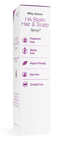 Hyalogic HA Biotin Hair & Scalp Spray - Promotes Appearance Of Thicker Hair - Moisturizes & Rejuvenates The Scalp - Contains Hyaluronic Acid & Biotin - Safe For Thinning Hair - 4 oz