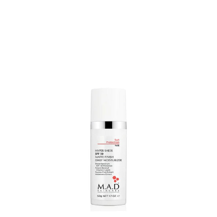 M.A.D SKINCARE Hyper Sheer Matte Finish SPF 50 Daily Moisturizer - 50g