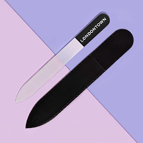 LONDONTOWN Black Glass Nail File, 0.48 oz.