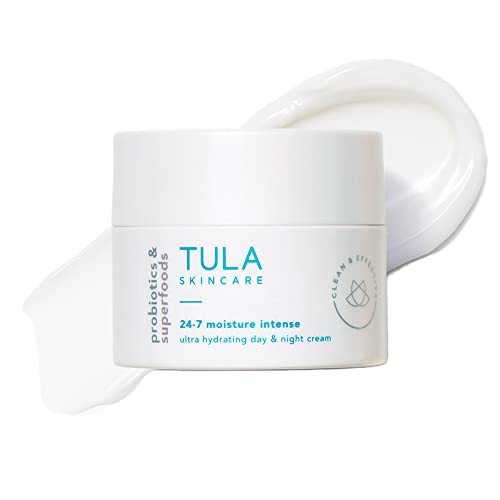 TULA Skin Care 24-7 Moisture Intense Ultra Hydrating Day & Night Cream - Ultra Nourishing Moisturizer for Face, Improves, Soothes & Maintains Skin Balance, 1.5 oz.