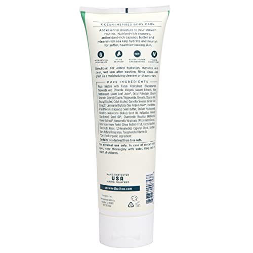 The Seaweed Bath Co. Hydrating In-Shower Body Conditioner, 8 Ounce, Coconut Water Scent, With Natural Bladderwrack Seaweed, Vegan, Paraben Free