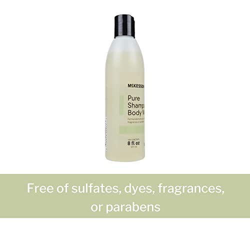 McKesson Pure Shampoo and Body Wash, Sulfates, Dyes, Fragrance and Parabens Free, Unscented, 8 oz, 1 Count