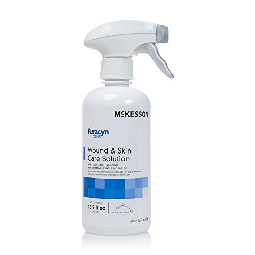 McKesson Puracyn Plus Wound Care Cleanser Spray, 16.9 oz [1 Count] First Aid Wash Solution for Minor Injuries, Cuts, Burns, Scrapes, Sores, Alcohol-Free
