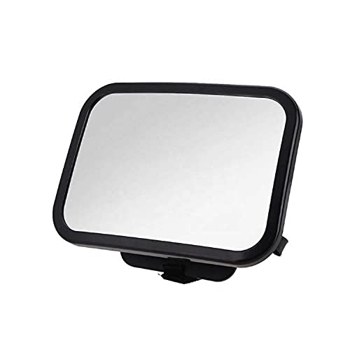 ZogeeZ XL Baby Car Mirror, Safety Car Seat Mirror for Rear Facing Infant with Wide Crystal Clear View, Fits on Headrest Shatterproof, Fully Assembled