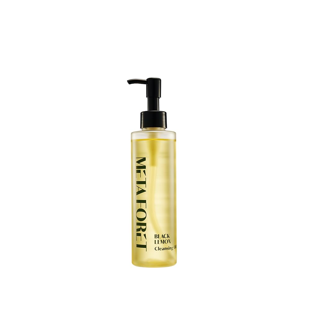 METAFORET Black Lemon Cleansing Oil 200ml/6.76fl.oz Makeup & Sunscreen Remover, Face Cleanser, Sebum Control, Deep Cleansing